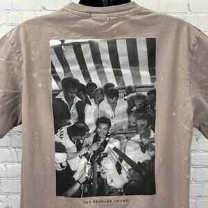 Muhammad Ali x Shoe Palace T Shirt Boxing Boxer Embroidered Gray Mens XXL 2XL